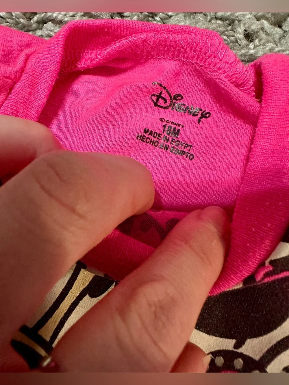 Disney Minnie Mouse Pink and White Short Sleeve Pajama Dresses